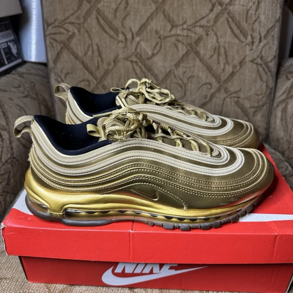 Nike Air‎ Max 97 Olympic Gold Size 11 Great Condition! Pre-owned No Box